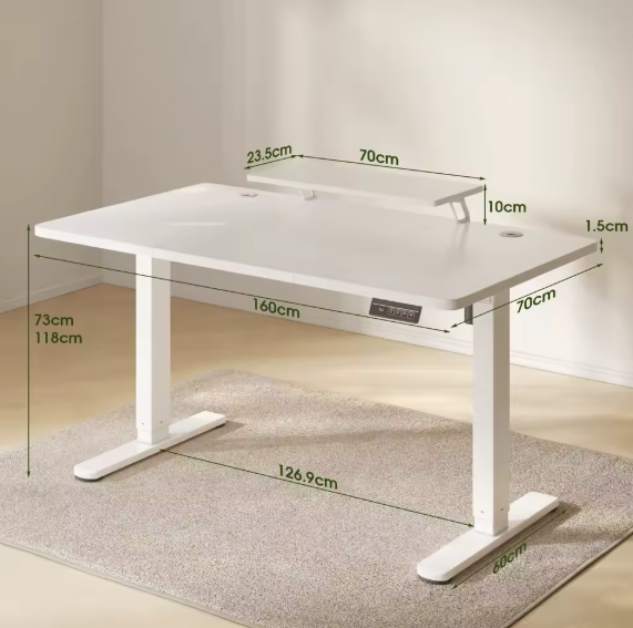 Bureau Assis-Debout Électrique 160x70